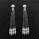 Orecchini Pendenti Oro Bianco 18 kt