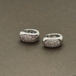 Orecchino Mezzaluna Oro e Diamanti