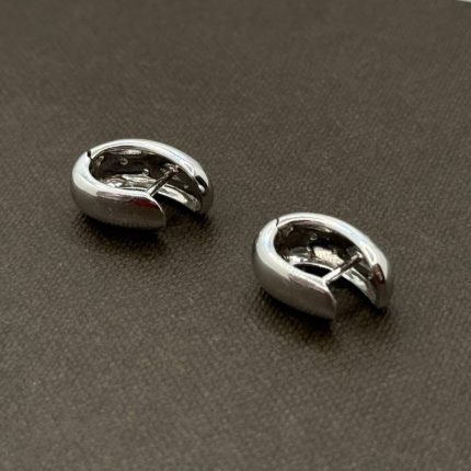 Orecchino Mezzaluna Oro e Diamanti