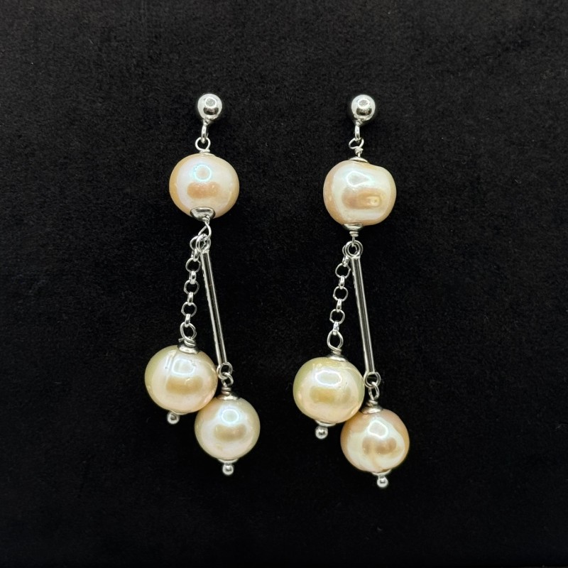 IMG_1941 (1) Orecchini Pendenti Oro Bianco 18 kt e Perle