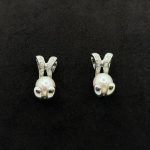 Orecchini Yukiko Oro Bianco 18 kt Diamanti e Perle