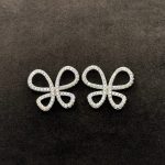 Orecchini Farfalla Argento 925 Swarovski