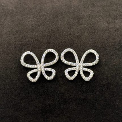 Orecchini Farfalla Argento 925 Swarovski