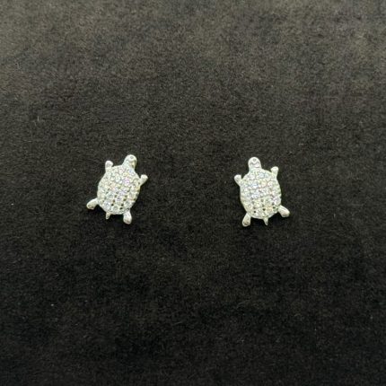 Orecchini Chi Mi Ama Tartarughe Argento 925 Swarovski