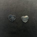 Orecchini Yes I Am Cuore con Frase Acciaio