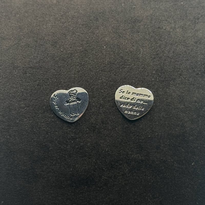 IMG_2341 (1) Orecchini Yes I Am Cuore con Frase Acciaio