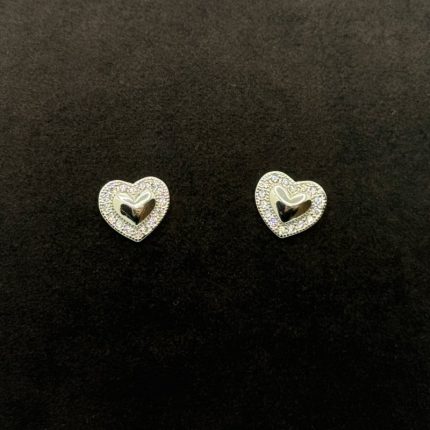 Orecchini Cuore Argento 925 Swarovski