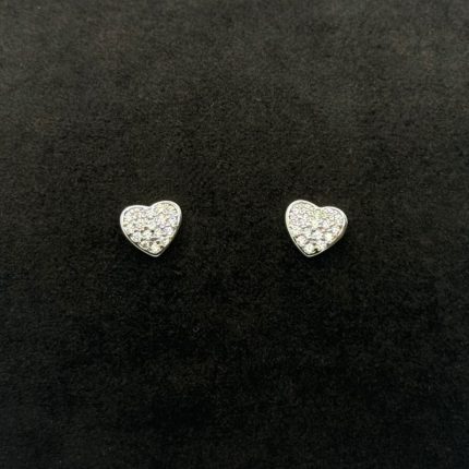 Orecchini Cuore Argento 925 Swarovski