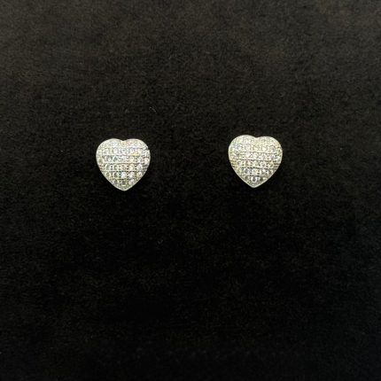 Orecchini Cuore Argento 925 Swarovski