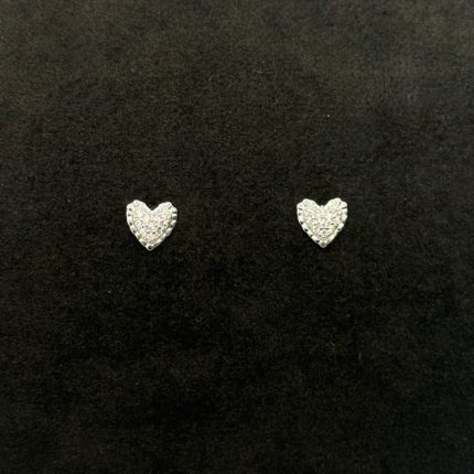 Orecchini Cuore Argento 925 Swarovski