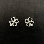 Orecchini Quadrifoglio Argento 925 Swarovski