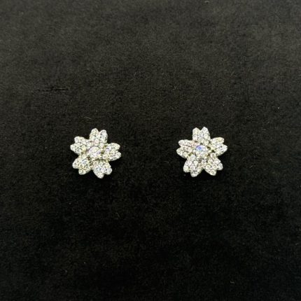 Orecchini Fiore Argento 925 Swarovski