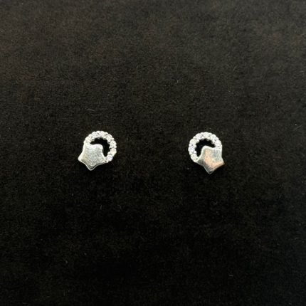 Orecchini Cerchietto Stella Argento 925 Swarovski