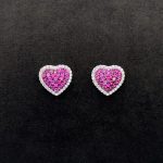 Orecchini Cuore Argento 925 Swarovski