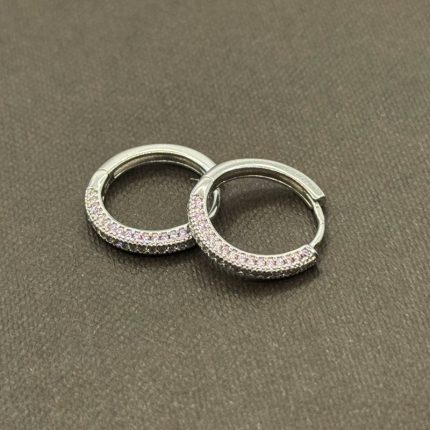 Orecchini Chi Mi Ama Cerchietto Argento 925 Swarovski