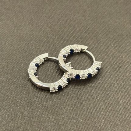 Orecchini Chi Mi Ama Cerchietto Argento 925 Swarovski