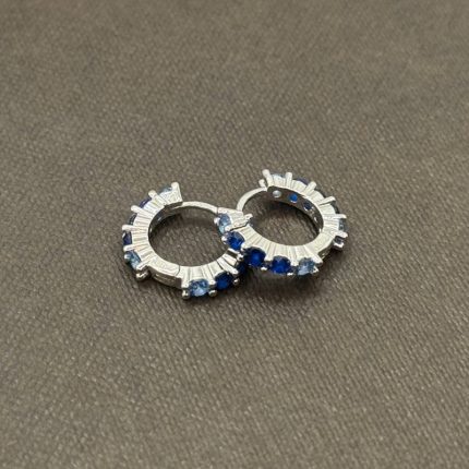 Orecchini Chi Mi Ama Cerchietto Argento 925 Swarovski