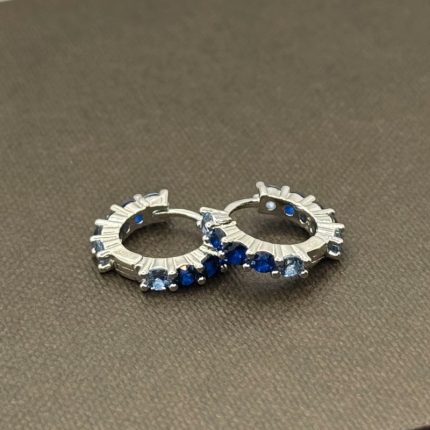 Orecchini Chi Mi Ama Cerchietto Argento 925 Swarovski