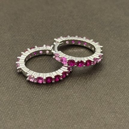 Orecchini Chi Mi Ama Cerchietto Argento 925 Swarovski