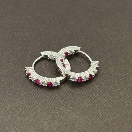 Orecchini Chi Mi Ama Cerchietto Argento 925 Swarovski