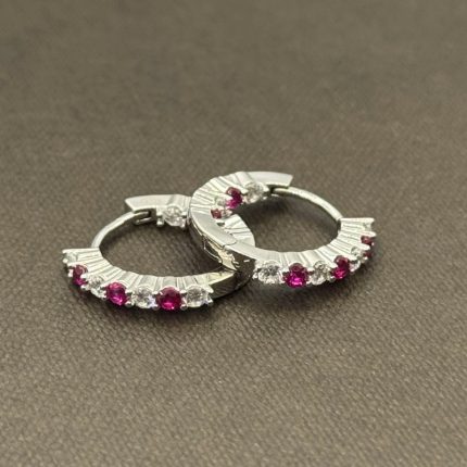 Orecchini Chi Mi Ama Cerchietto Argento 925 Swarovski