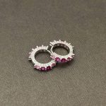 Orecchini Chi Mi Ama Cerchietto Argento 925 Swarovski