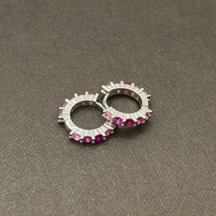 Orecchini Chi Mi Ama Cerchietto Argento 925 Swarovski