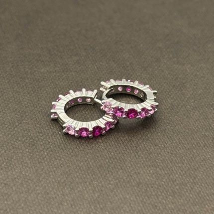 Orecchini Chi Mi Ama Cerchietto Argento 925 Swarovski