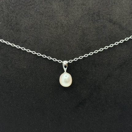 Collana Chi Mi Ama Argento 925 Perla Acqua Dolce