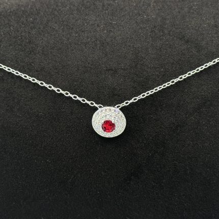 Collana Chi Mi Ama Argento 925 Swarovski