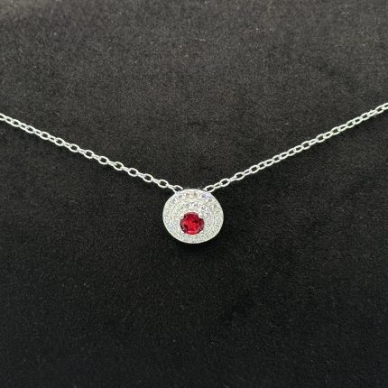 Collana Chi Mi Ama Argento 925 Swarovski