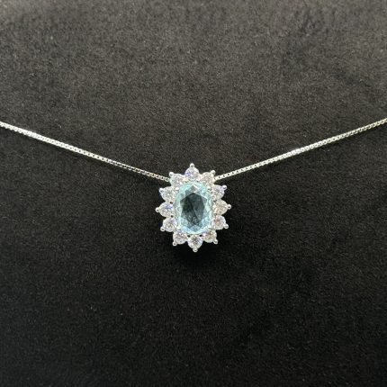 Collana Chi Mi Ama Argento 925 Swarovski