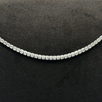 Collana Chi Mi Ama Girocollo Argento 925 Swarovski