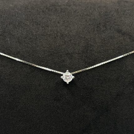 Collana Chi Mi Ama Punto Luce Argento 925 Swarovski