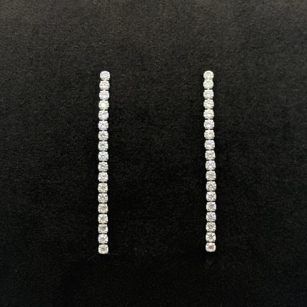 Orecchini Chi Mi Ama Pendenti Argento 925 Swarovski