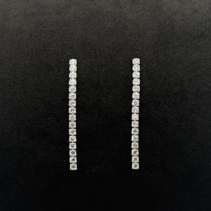 Orecchini Chi Mi Ama Pendenti Argento 925 Swarovski