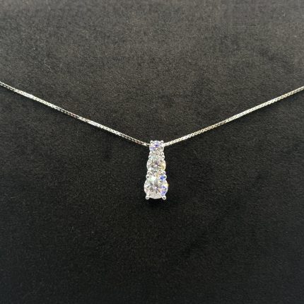 Collana Chi Mi Ama Punto Luce Argento 925 Swarovski