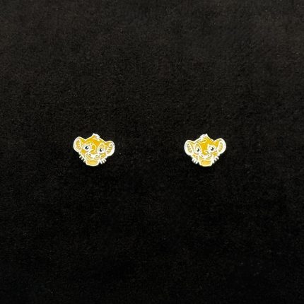Orecchini Disney Re Leone Argento Sterling Smaltato