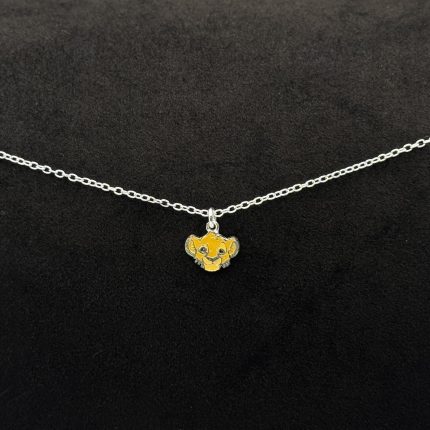 Collana Disney Re Leone Argento Sterling Smaltato