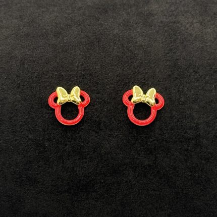 Orecchini Disney Topolina Argento Sterling Smaltato