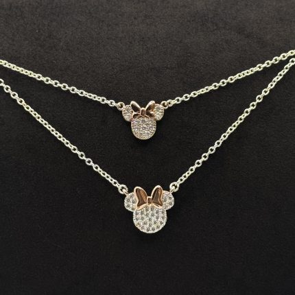 Collane Disney Mamma e Figlia Argento Sterling Swarovski
