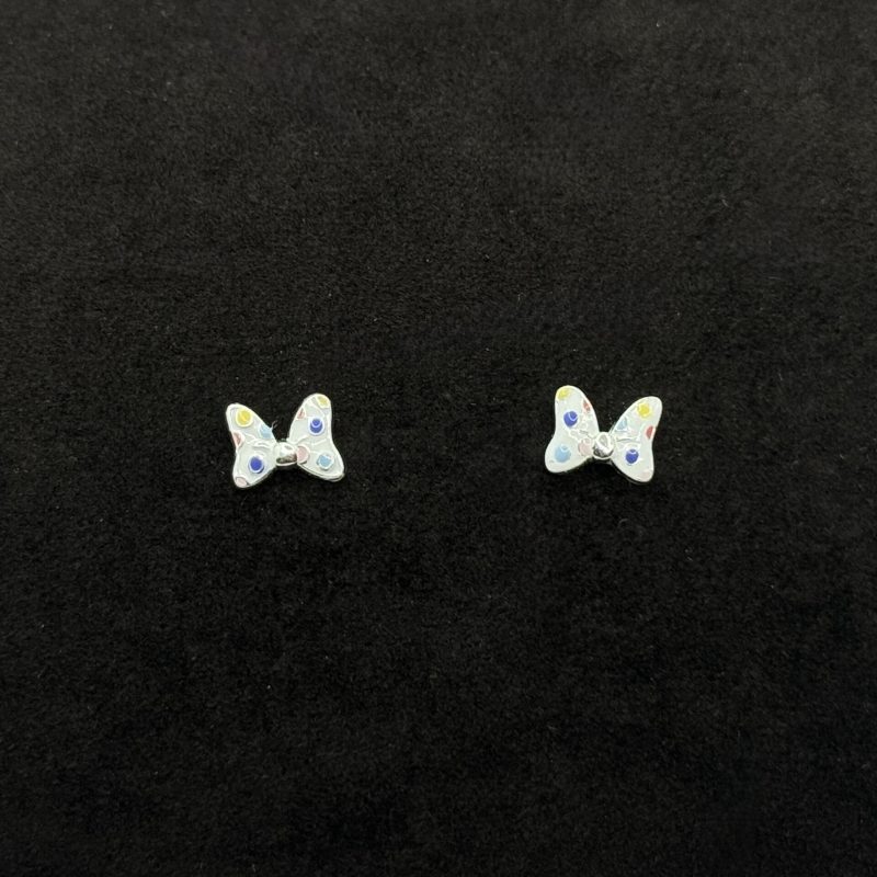 Orecchini Disney Fiocco Argento Sterling Smaltato