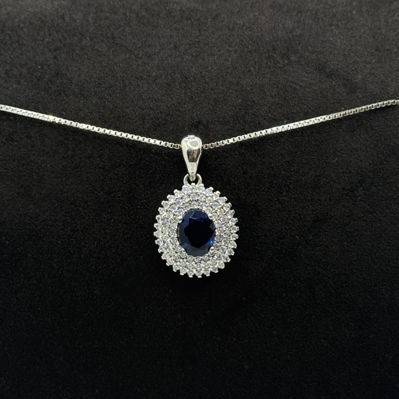 Collana Moon Argento 925 Swarovski