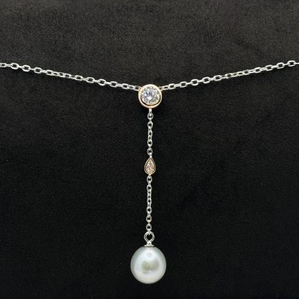 Collana Bluamante Argento 925 Swarovski Perla Coltivata