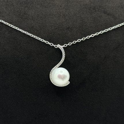 Collana Bluamante Argento 925 Swarovski Perla Coltivata Acqua Dolce