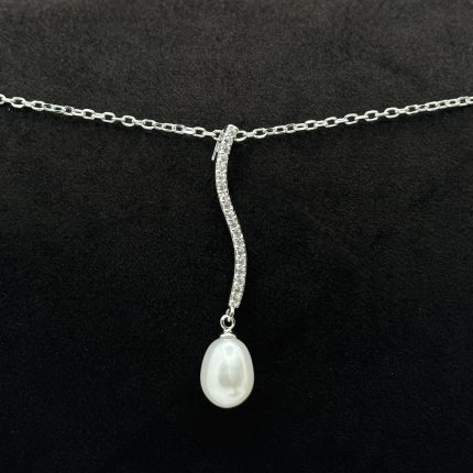 Collana Bluamante Argento 925 Swarovski Perla Coltivata Acqua Dolce