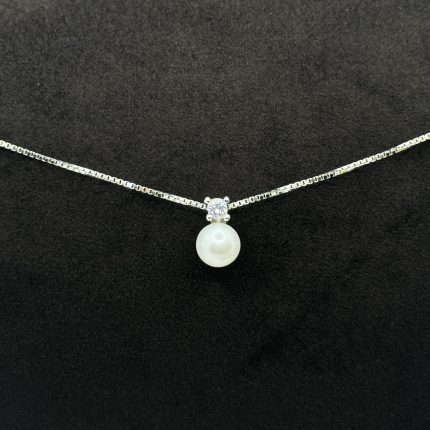 Collana Bluamante Argento 925 Swarovski Perla Coltivata Acqua Dolce