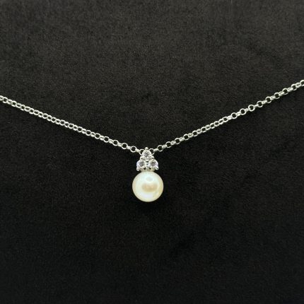 Collana Bluamante Argento 925 Swarovski Perla Coltivata Acqua Dolce