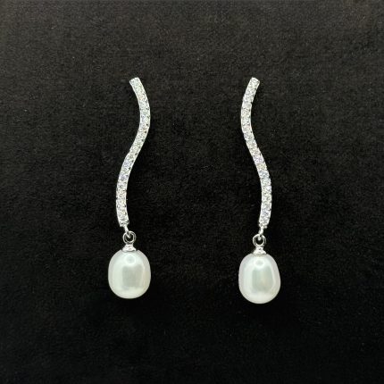 Orecchini Bluamante Argento 925 Swarovski Perle Coltivate Acqua Dolce