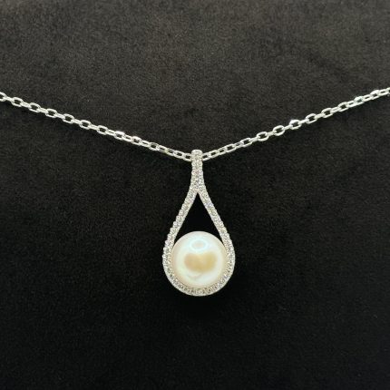 Collana Bluamante Argento 925 Swarovski Perla Coltivata Acqua Dolce